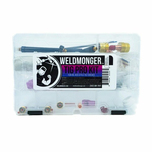 Tig Finger Weldmonger TIG PRO Kit for #9 and #20 Style Torches Furick Cup/CK Worldwide Genuine Parts WM-TIGPRO-9